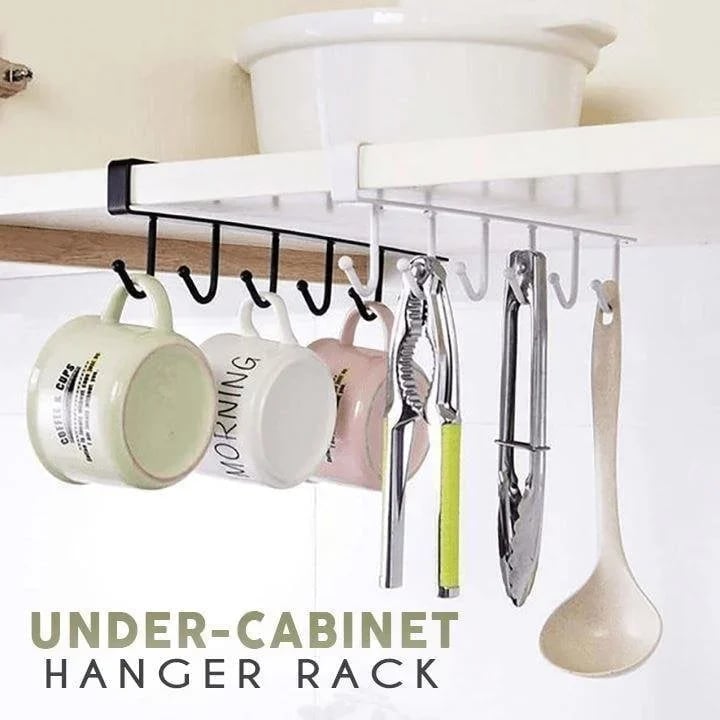 (Summer Hot Sale- 49% OFF) Under-Cabinet Hanger Rack (6 Hooks)- Buy 2 Get Extra 10% OFF